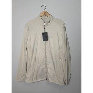 G/FORE Jacket Mens XL Stone Full Zip Golf Hybrid Stretch Nylon‎ 2-Way Zip NEW